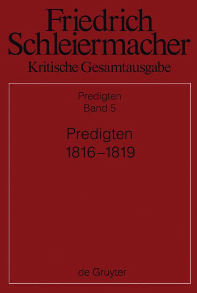 Predigten 1816-1819