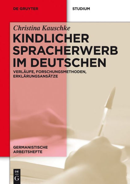 Kindlicher Spracherwerb im Deutschen: Verläufe, Forschungsmethoden, Erklärungsansätze