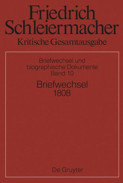 Briefwechsel 1808: (Briefe 2598-3020)