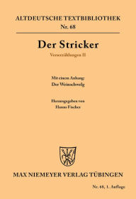 Title: Verserzählungen II: Mit einem Anhang: Der Weinschwelg, Author: Hanns Fischer