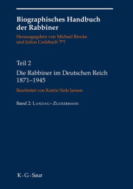 Title: Die Rabbiner im Deutschen Reich 1871-1945, Author: Michael Brocke