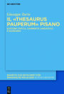 Il «Thesaurus pauperum» pisano: Edizione critica, commento linguistico e glossario