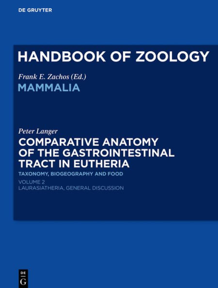 Comparative Anatomy of the Gastrointestinal Tract in Eutheria II: Taxonomy, Biogeography and Food. Laurasiatheria