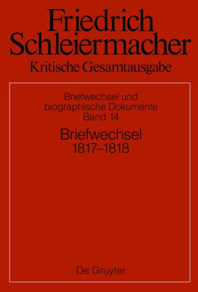 Briefwechsel 1817-1818: (Briefe 4321-4685)