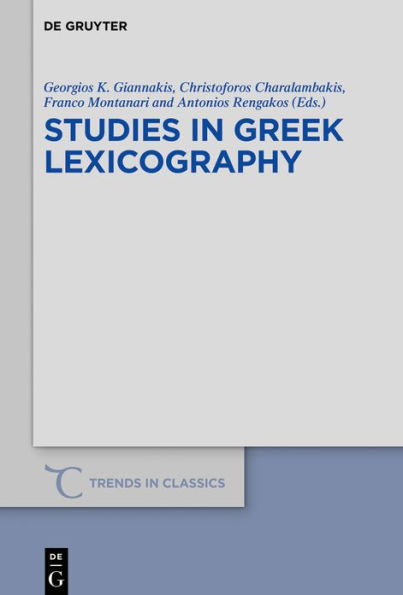 Studies Greek Lexicography