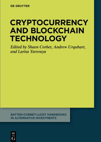 Cryptocurrency and Blockchain Technology / Edition 1