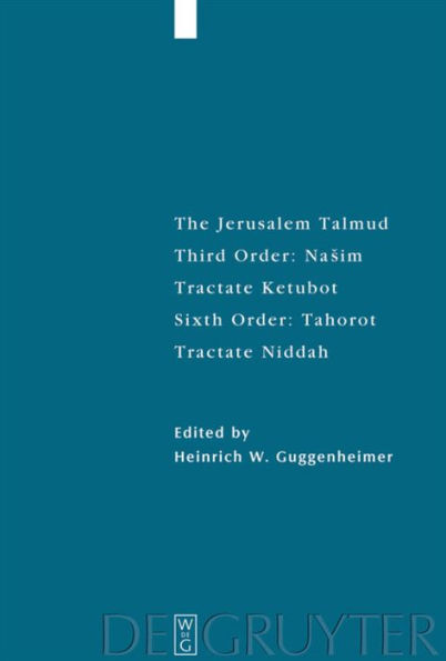 ee: Sixth Order: Tahorot. Tractate Niddah