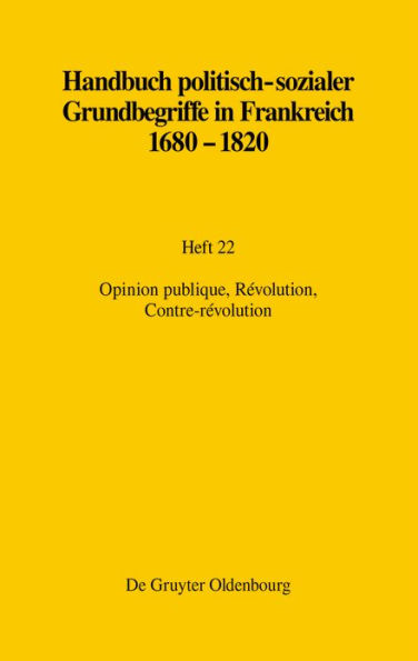 Opinion publique, Révolution, Contre-révolution