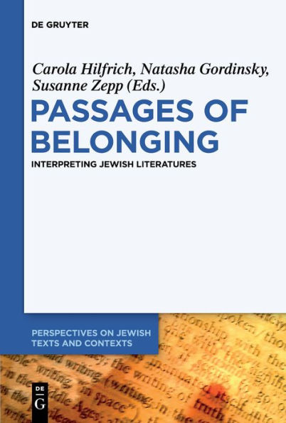 Passages of Belonging: Interpreting Jewish Literatures