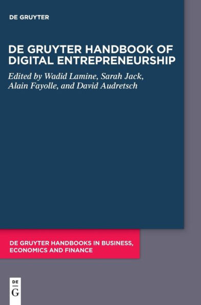 De Gruyter Handbook of Digital Entrepreneurship