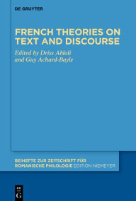 Title: French theories on text and discourse, Author: Driss Ablali