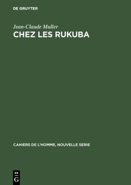 Chez les Rukuba: Parenté et mariage (Etat Benue-Plateau, Nigeria)