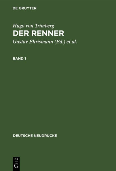 Hugo von Trimberg: Der Renner. Band 1