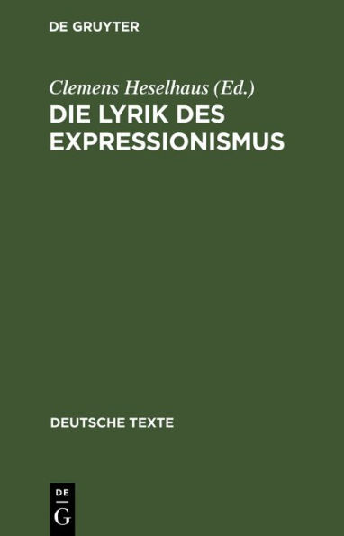 Die Lyrik des Expressionismus: Voraussetzungen, Ergebnisse und Grenzen, Nachwirkungen