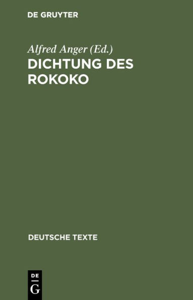 Dichtung des Rokoko: Nach Motiven geordnet