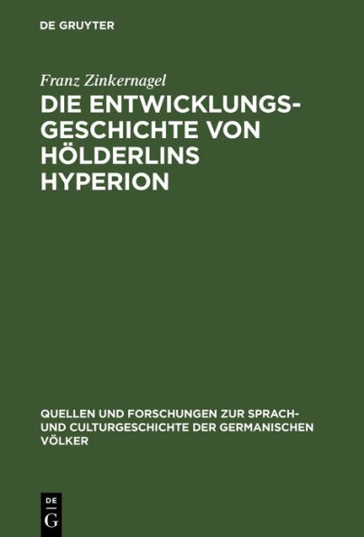 Die Entwicklungsgeschichte von Hölderlins Hyperion