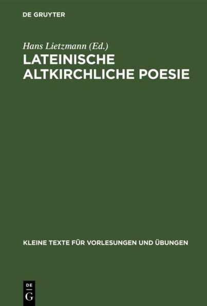Lateinische Altkirchliche Poesie