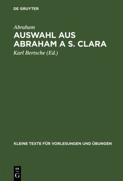 Auswahl aus Abraham a S. Clara