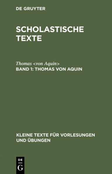 Thomas von Aquin: Texte zum Gottesbeweis