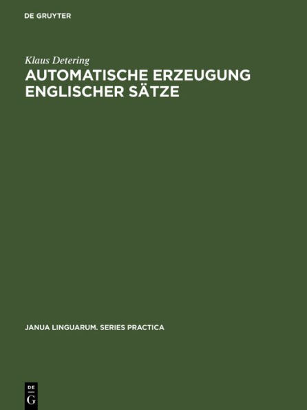 Automatische Erzeugung englischer S tze