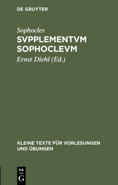 Svpplementvm Sophoclevm