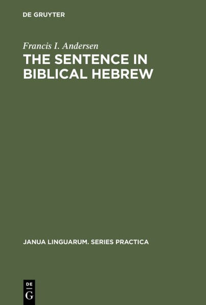 The Sentence in Biblical Hebrew