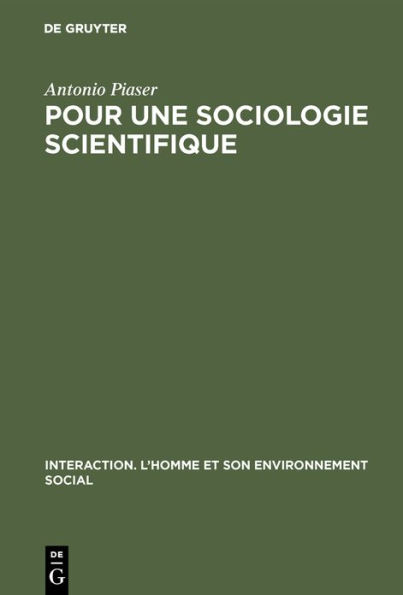 Pour une sociologie scientifique: Épistémologie comparée de l'analyse conceptuelle