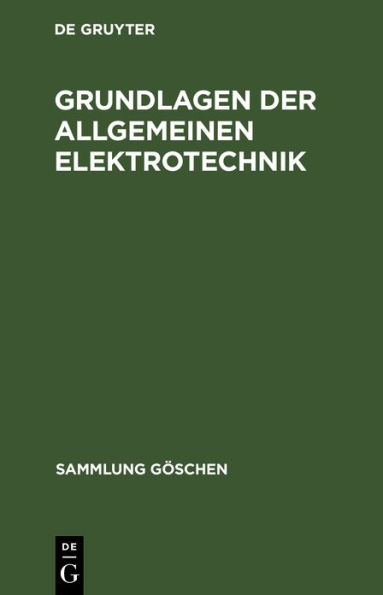 Grundlagen der allgemeinen Elektrotechnik