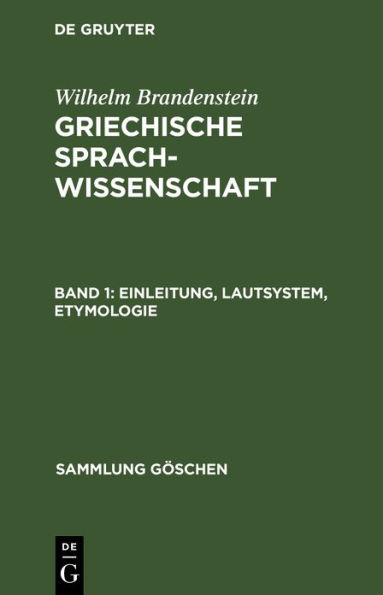 Einleitung, Lautsystem, Etymologie