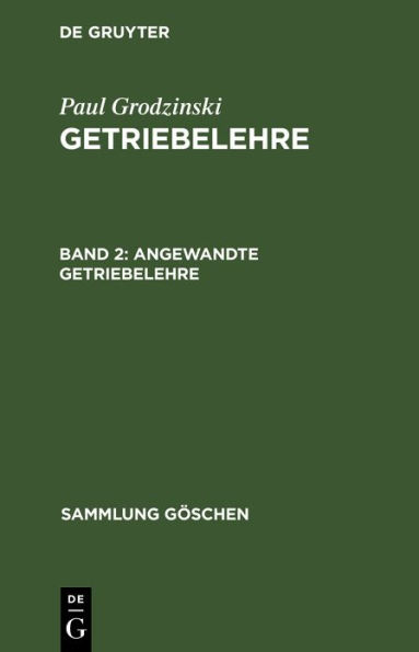 Angewandte Getriebelehre