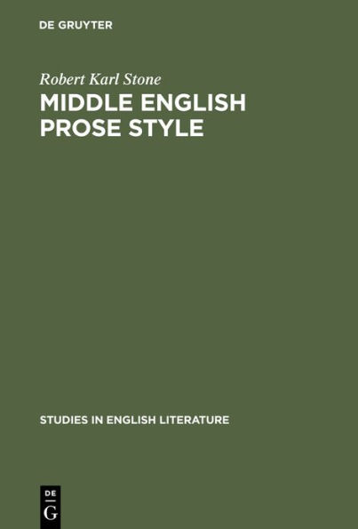 Middle English prose style: Margery Kempe and Julian of Norwich