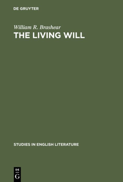 The living will: A study of Tennyson and nineteenth-century subjectivism