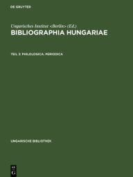 Title: Philologica. Periodica, Author: Ungarisches Institut <Berlin>