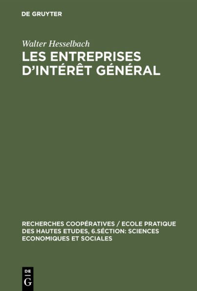 Les entreprises d'intérêt général