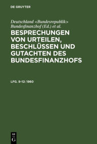 Title: 1960, Author: Deutschland <Bundesrepublik> Bundesfinanzhof