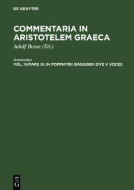 Title: In Porphyrii Isagogen sive V voces, Author: Ammonius
