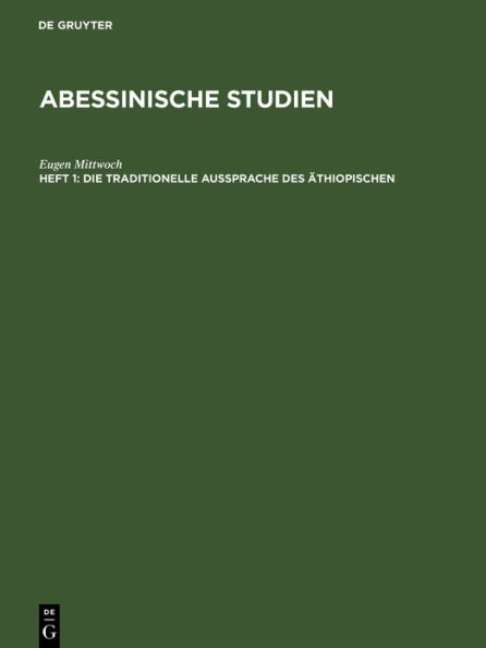 Die traditionelle Aussprache des Äthiopischen