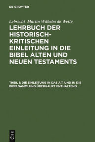 Title: Die Einleitung in das A.T. und in die Bibelsammlung überhaupt enthaltend, Author: Eberhard Schrader