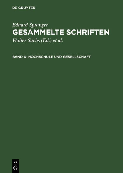 Hochschule und Gesellschaft