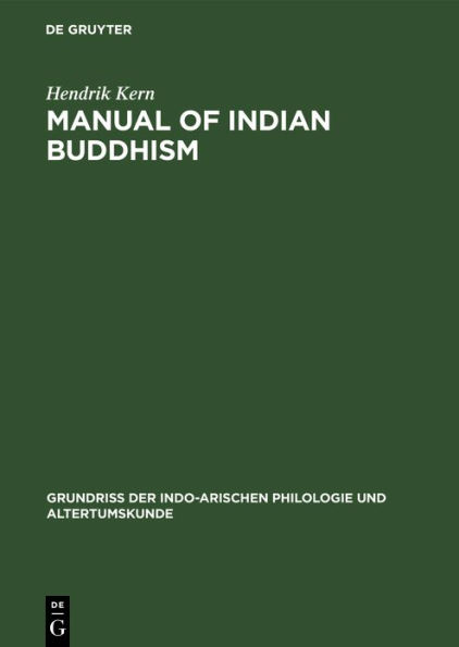 Manual of Indian buddhism