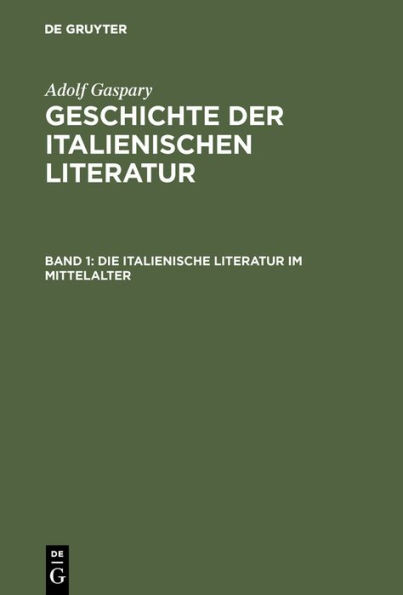 Die italienische Literatur im Mittelalter