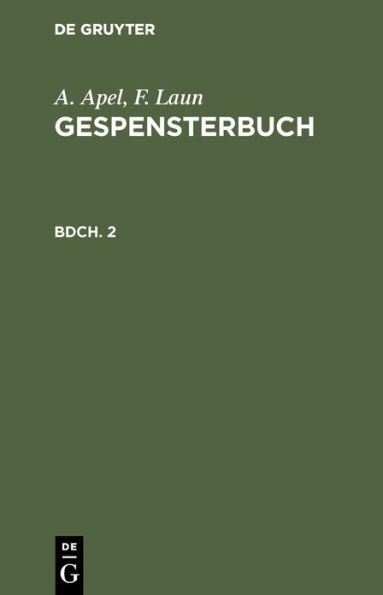 A. Apel; F. Laun: Gespensterbuch. Bdch. 2