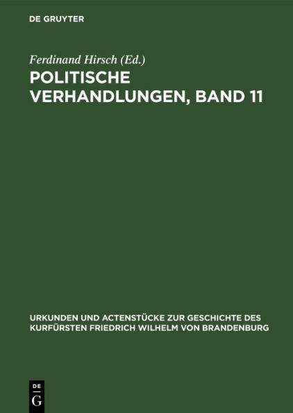 Politische Verhandlungen