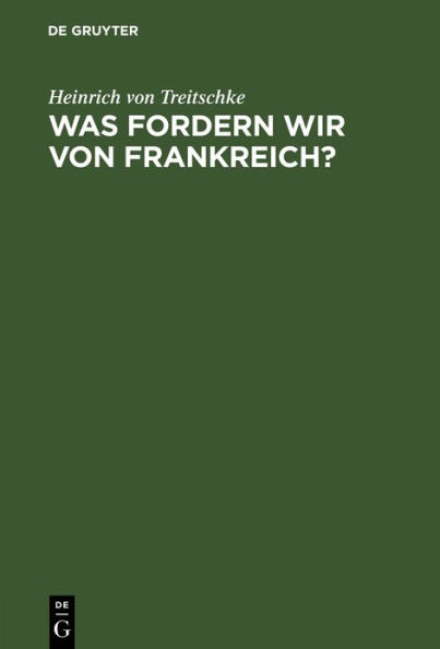 Was fordern wir von Frankreich?