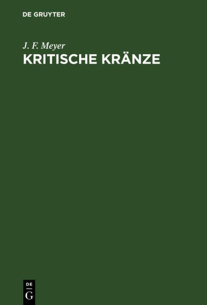 Kritische Kränze