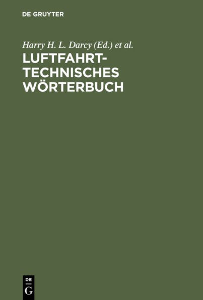 Luftfahrttechnisches Wörterbuch: Deutsch-Englisch