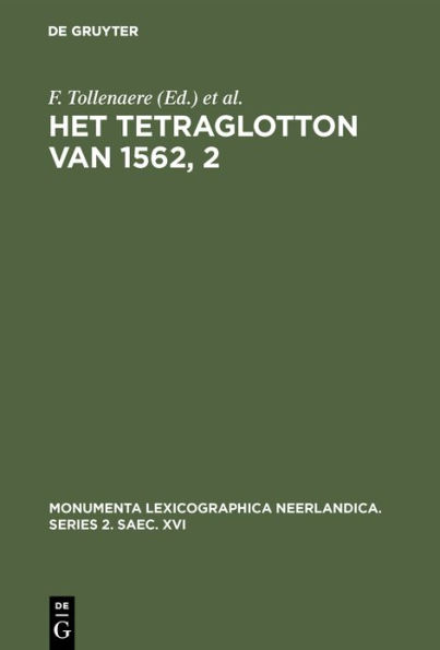 Het Tetraglotton van 1562, 2