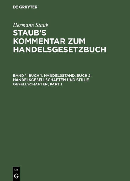 Buch 1: Handelsstand