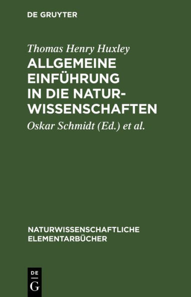 Allgemeine Einführung in die Naturwissenschaften