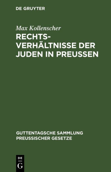 Rechtsverhältnisse der Juden in Preußen